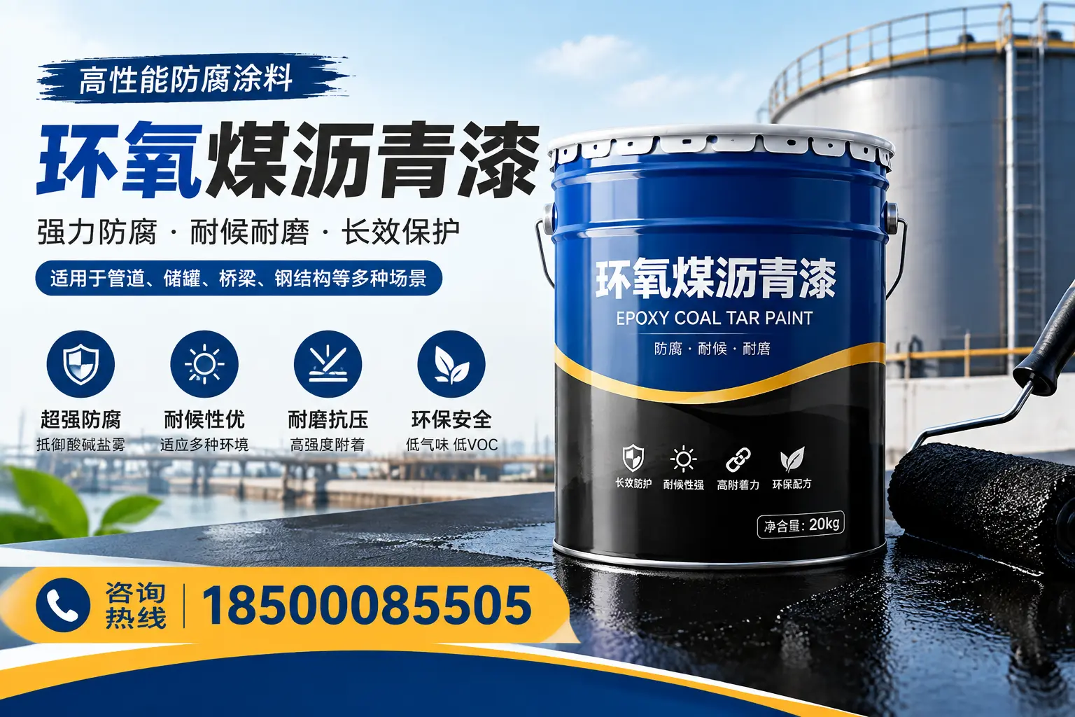 环氧煤沥青漆的施工步骤详解,海口装修必备知识